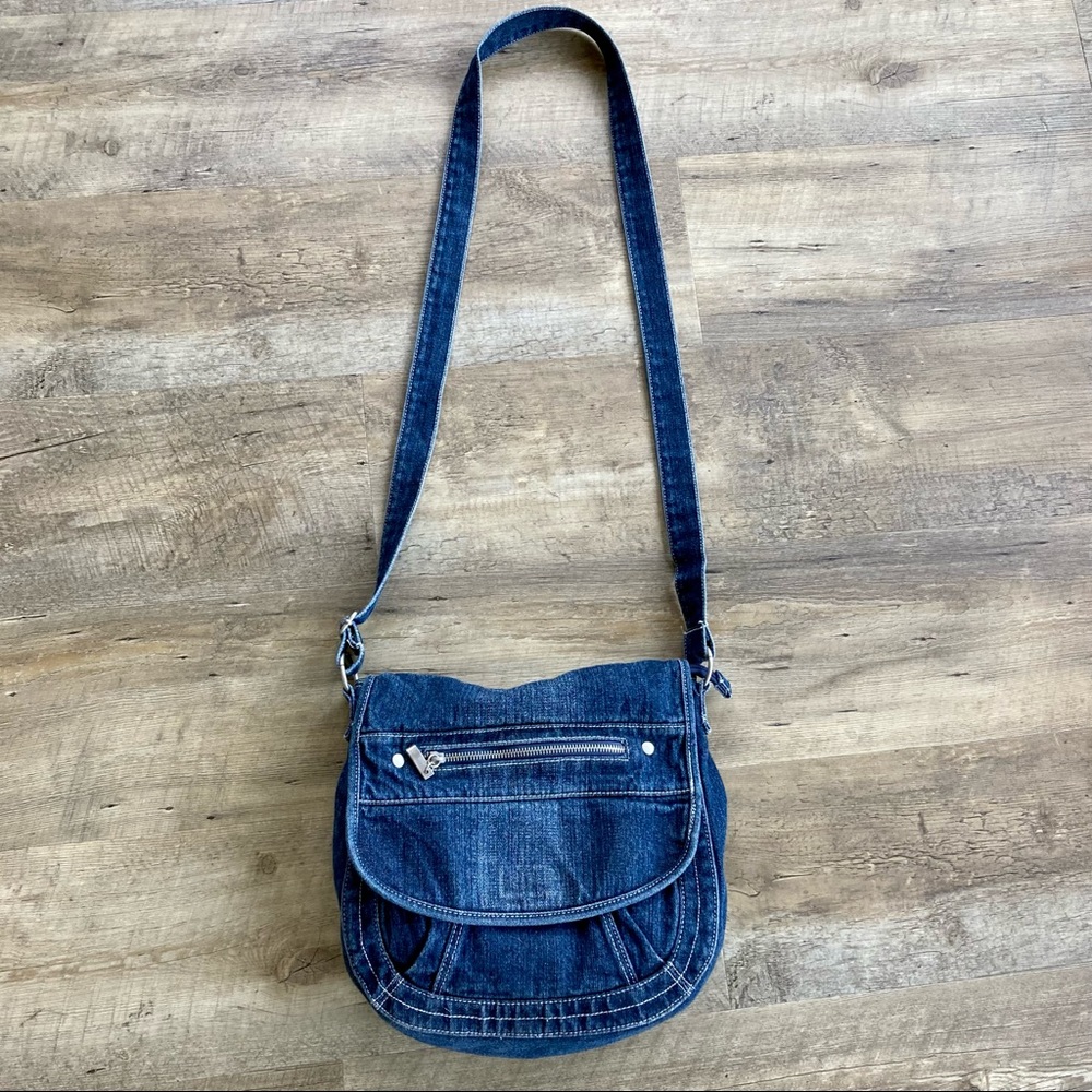 Swiss Army Denim Crossbody / Shoulder Bag Purse - Picture 9 of 14